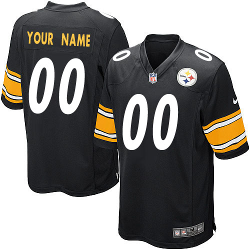 Nike New Pittsburgh Steelers Customized Black Stitched Youth NFL Jersey